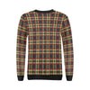 Tartan Scottish Blue Gold Red Plaid Women Crewneck Sweatshirt-grizzshop