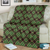 Tartan Scottish Brown Green Plaid Blanket-grizzshop