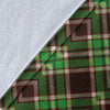 Tartan Scottish Brown Green Plaid Blanket-grizzshop