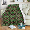 Tartan Scottish Brown Green Plaid Blanket-grizzshop