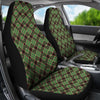 Tartan Scottish Brown Green Plaid Universal Fit Car Seat Cover-grizzshop