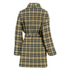 Tartan Scottish Gold Plaid Women Long Robe-grizzshop