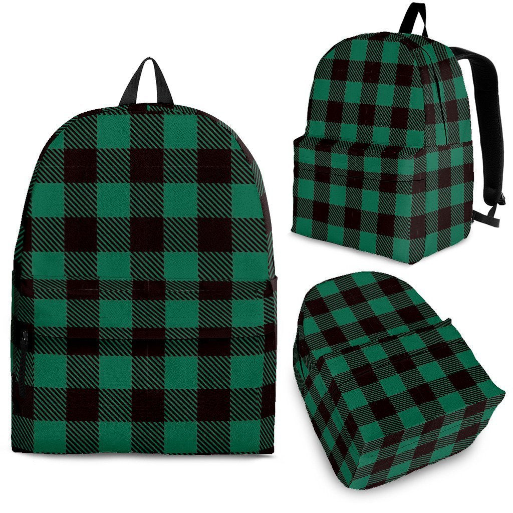 Tartan Scottish Green Plaids Backpack-grizzshop