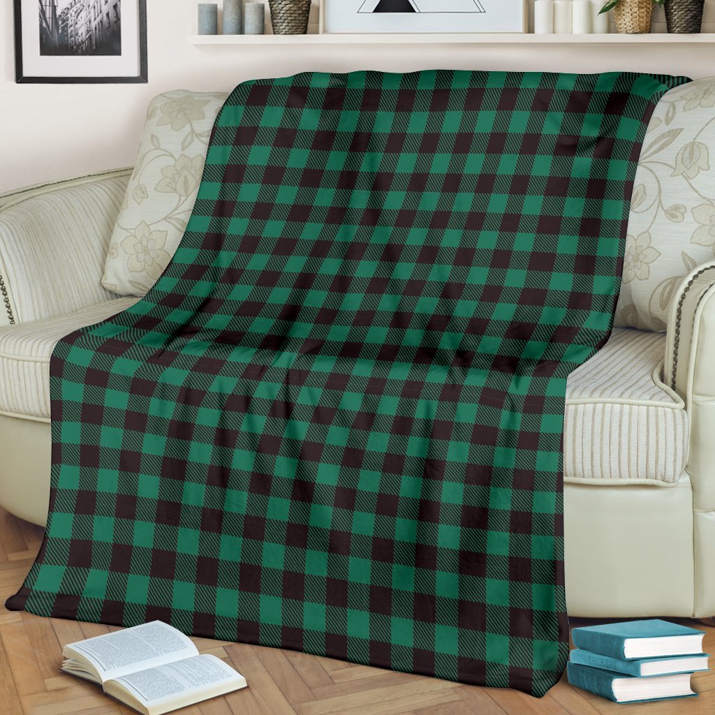 Tartan Scottish Green Plaids Blanket-grizzshop