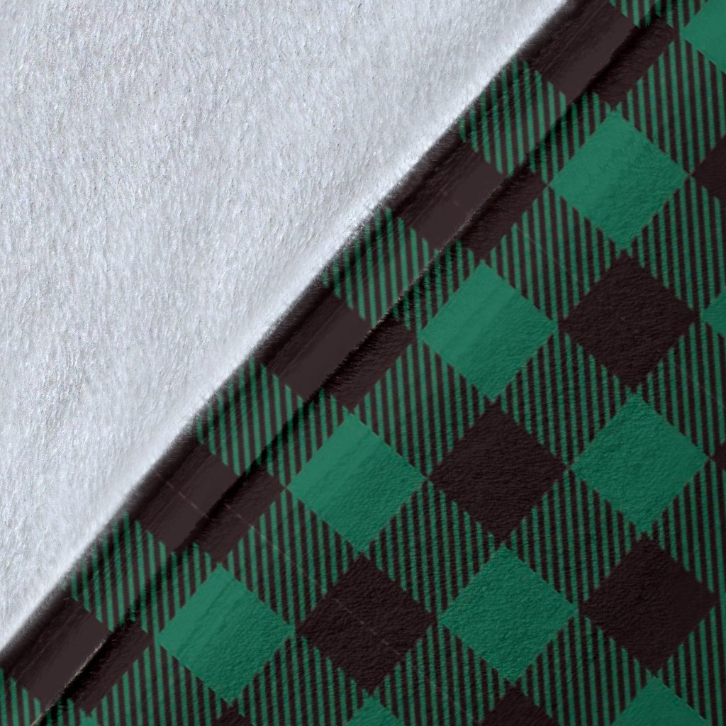 Tartan Scottish Green Plaids Blanket-grizzshop