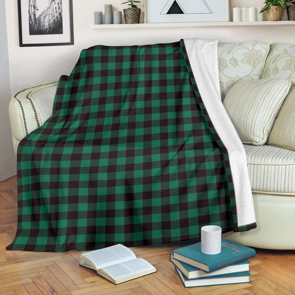 Tartan Scottish Green Plaids Blanket-grizzshop