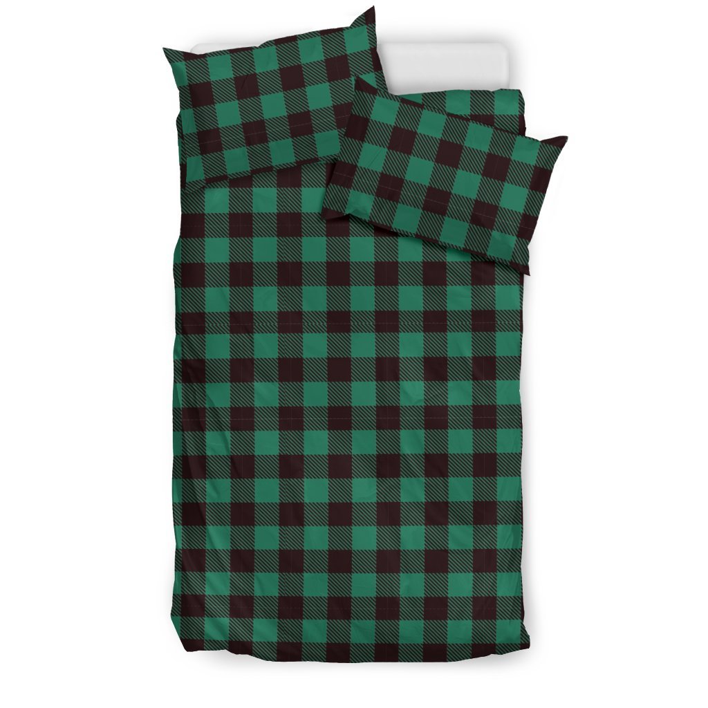 Tartan Scottish Green Plaids Duvet Cover Bedding Set-grizzshop