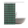 Tartan Scottish Green Plaids Print Bathroom Shower Curtain-grizzshop