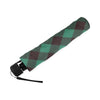 Tartan Scottish Green Plaids Print Foldable Umbrella-grizzshop