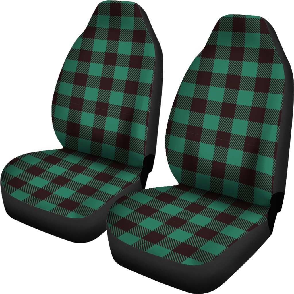 Tartan Scottish Green Plaids Universal Fit Car Seat Cover-grizzshop