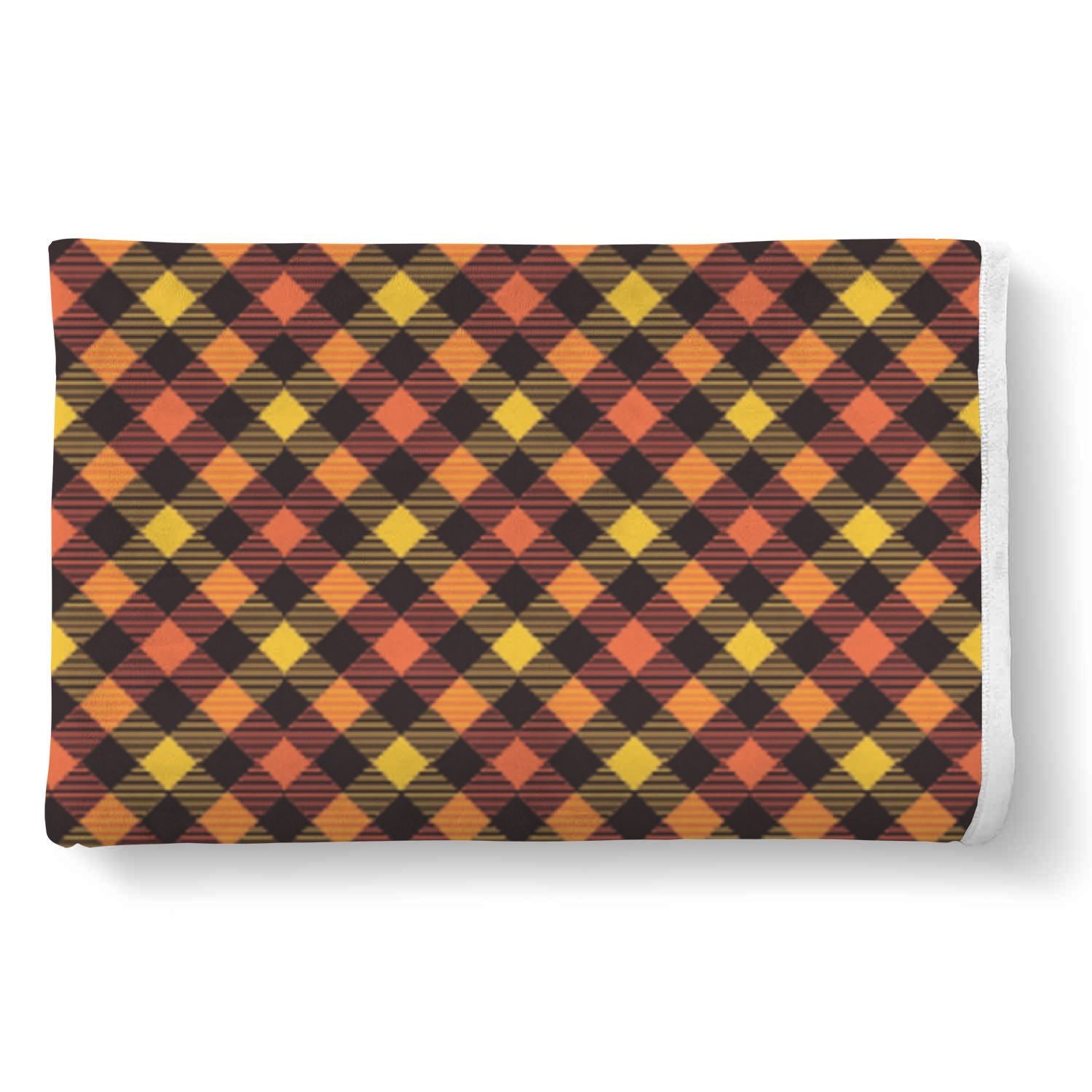 Tartan Scottish Orange Plaid Throw Blanket-grizzshop
