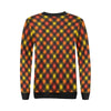 Tartan Scottish Orange Plaid Women Crewneck Sweatshirt-grizzshop