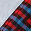 Tartan Scottish Red Blue Plaid Blanket-grizzshop