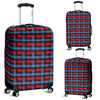 Tartan Scottish Red Blue Plaid Luggage Cover Protector-grizzshop