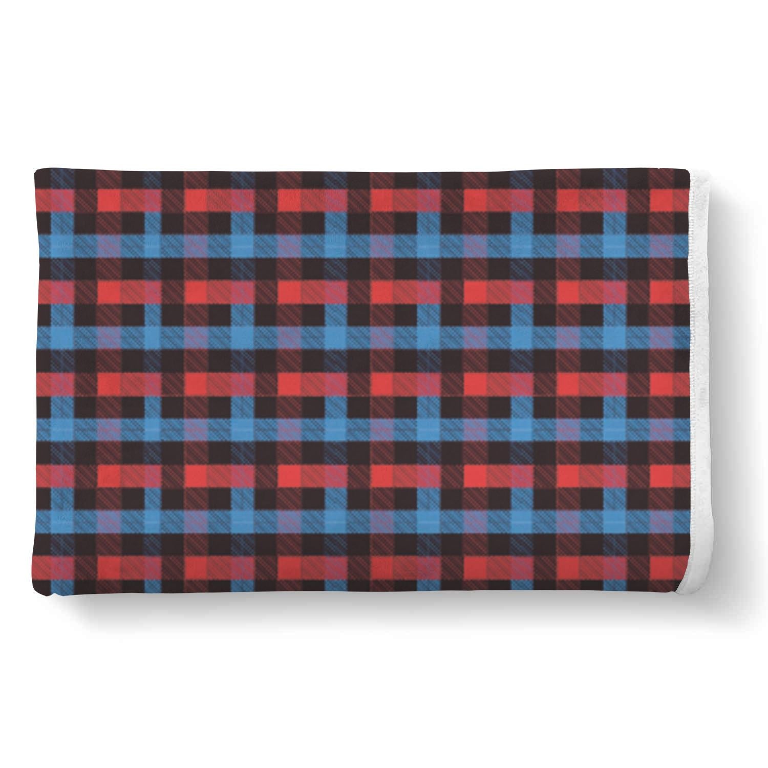 Tartan Scottish Red Blue Plaid Throw Blanket-grizzshop