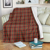 Tartan Scottish Red Gold Plaid Blanket-grizzshop