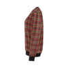 Tartan Scottish Red Gold Plaid Women Crewneck Sweatshirt-grizzshop