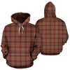 Tartan Scottish Red Gold Plaid Women Men Pullover Hoodie-grizzshop