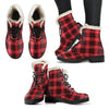 Tartan Scottish Royal Stewart Red Plaids Comfy Winter Boots-grizzshop