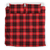 Tartan Scottish Royal Stewart Red Plaids Duvet Cover Bedding Set-grizzshop