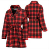 Tartan Scottish Royal Stewart Red Plaids Women Long Robe-grizzshop