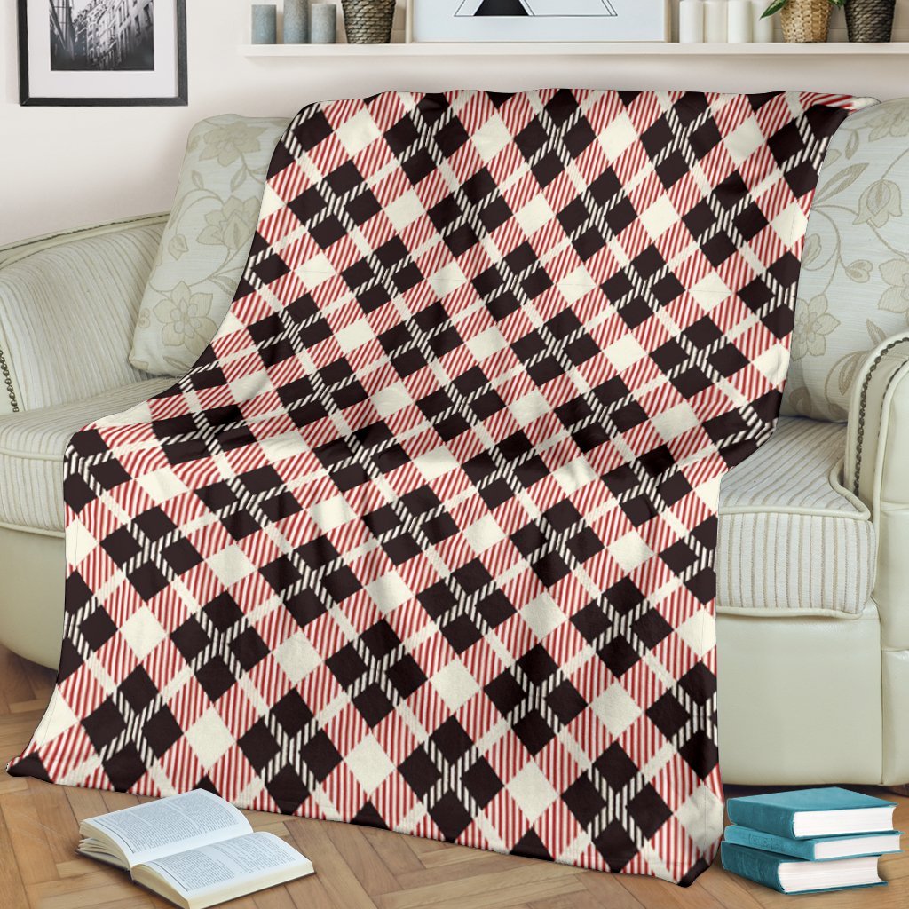 Tartan Scottish White Plaid MacLachlan Blanket-grizzshop