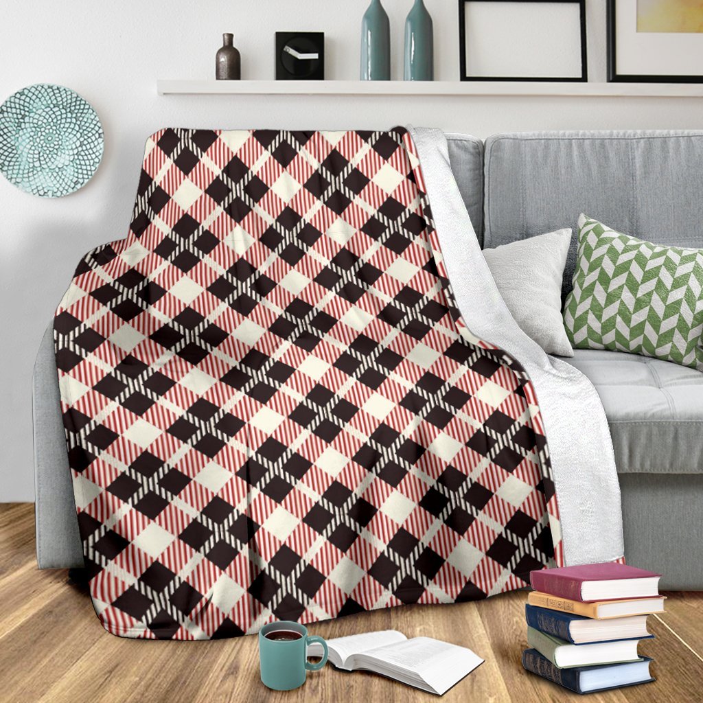 Tartan Scottish White Plaid MacLachlan Blanket-grizzshop