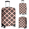 Tartan Scottish White Plaid MacLachlan Luggage Cover Protector-grizzshop