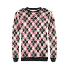 Tartan Scottish White Plaid MacLachlan Women Crewneck Sweatshirt-grizzshop