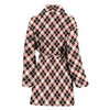 Tartan Scottish White Plaid MacLachlan Women Long Robe-grizzshop