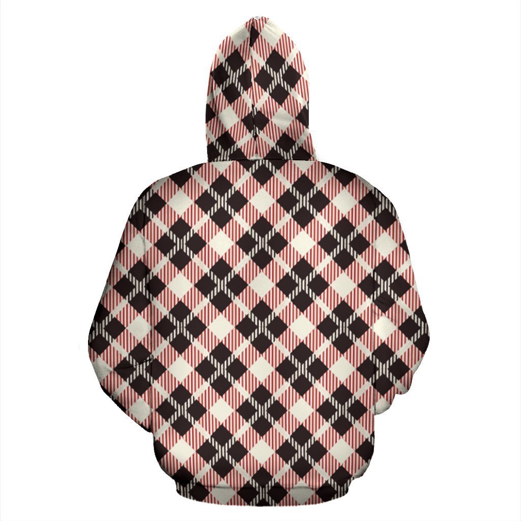 Tartan Scottish White Plaid MacLachlan Women Men Pullover Hoodie-grizzshop