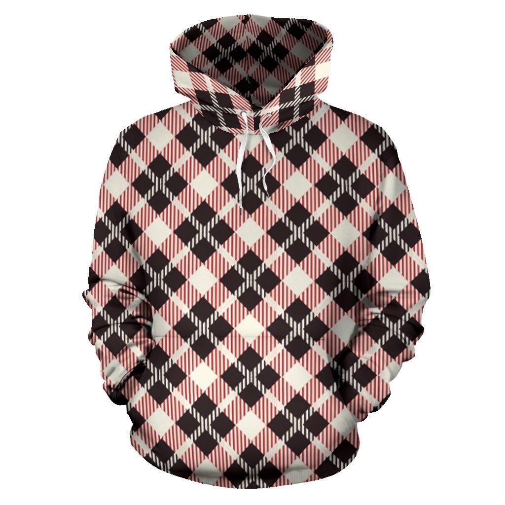 Tartan Scottish White Plaid MacLachlan Women Men Pullover Hoodie-grizzshop