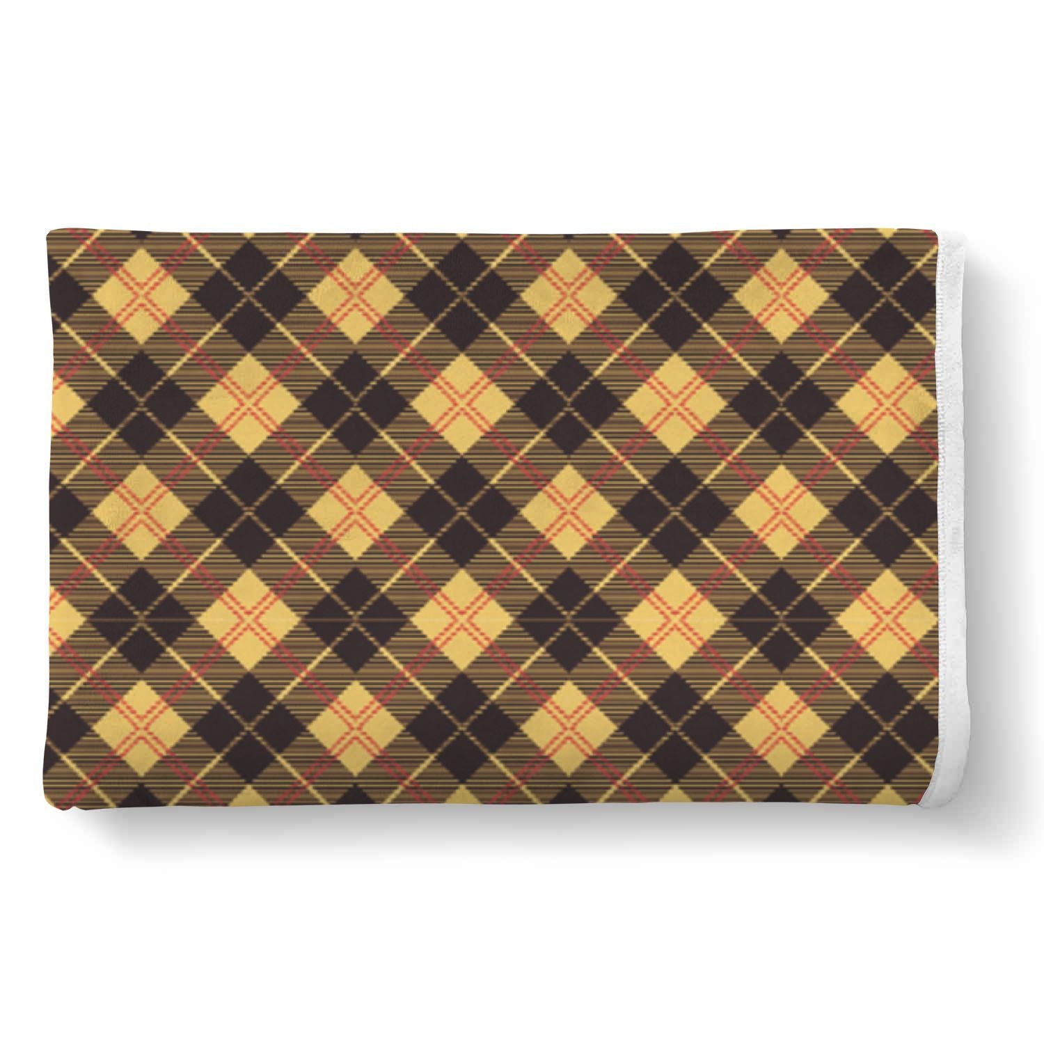 Tartan Scottish Yellow Plaid Throw Blanket-grizzshop