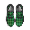 Tartan St. Patrick's Day Print Black Running Shoes-grizzshop