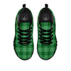 Tartan St. Patrick's Day Print Black Sneaker-grizzshop