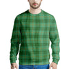 Tartan St. Patrick's Day Print Men's Sweatshirt-grizzshop