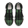 Tartan St. Patrick's Day Print Pattern Black Gym Shoes-grizzshop