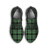 Tartan St. Patrick's Day Print Pattern Black Running Shoes-grizzshop