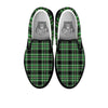 Tartan St. Patrick's Day Print Pattern Black Slip On Shoes-grizzshop