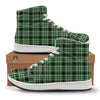 Tartan St. Patrick's Day Print Pattern High Top Sneakers-grizzshop