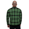 Tartan St. Patrick's Day Print Pattern Men's Bomber Jacket-grizzshop