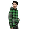 Tartan St. Patrick's Day Print Pattern Men's Hoodie-grizzshop