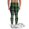 Tartan St. Patrick's Day Print Pattern Men's Leggings-grizzshop