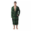 Tartan St. Patrick's Day Print Pattern Men's Robe-grizzshop