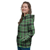 Tartan St. Patrick's Day Print Pattern Women's Hoodie-grizzshop