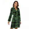 Tartan St. Patrick's Day Print Pattern Women's Robe-grizzshop