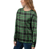 Tartan St. Patrick's Day Print Pattern Women's Sweatshirt-grizzshop