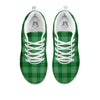 Tartan St. Patrick's Day Print White Sneaker-grizzshop