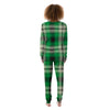 Tartan UFO Green Print Pattern Women's Pajamas-grizzshop