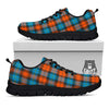 Tartan Western Print Pattern Black Sneaker-grizzshop